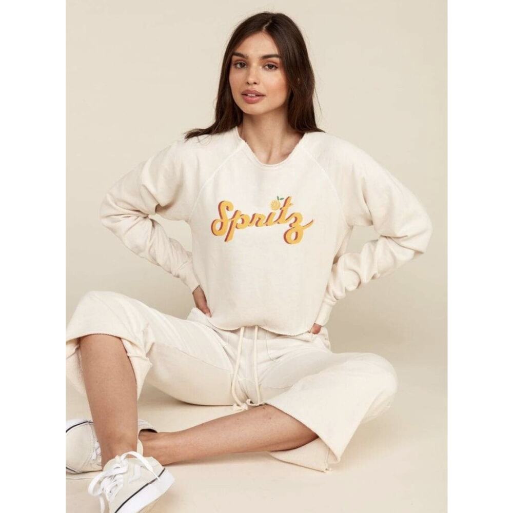 MATE THE LABEL Donny "Spritz" Pullover sz. S Bone NWT